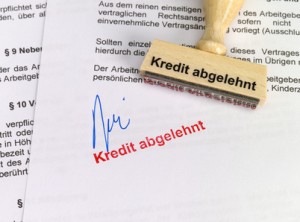 Stempel: Kredit abgelehnt